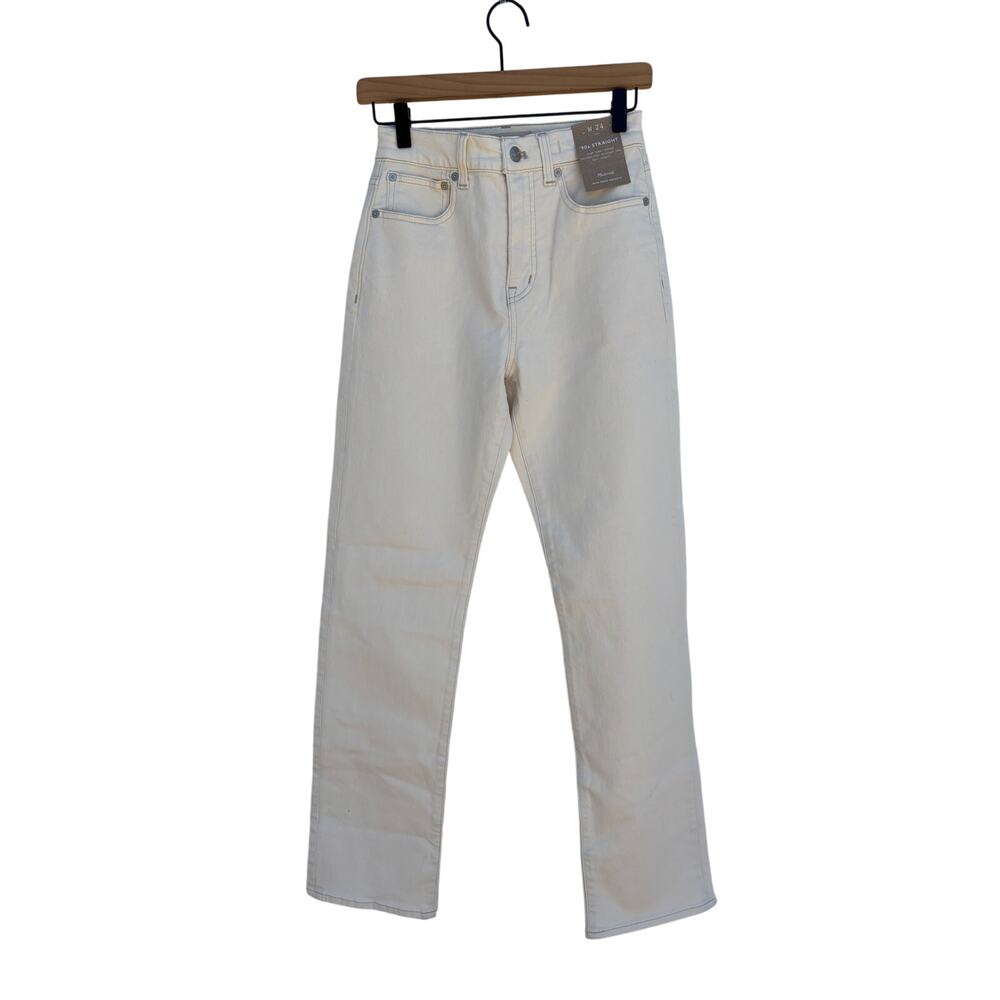 NWT Madewell 90s Straight Jeans, Cream Natural White,‎ Sz 24